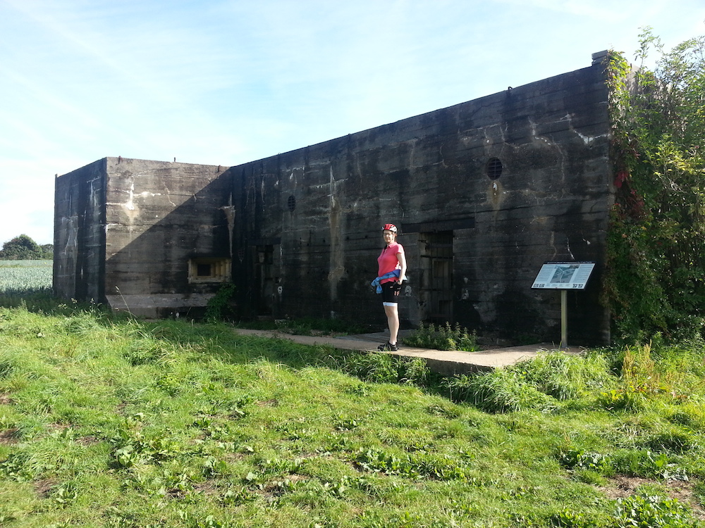 One of a set of WW2 German command bunkers, originally disguised as farmhouses