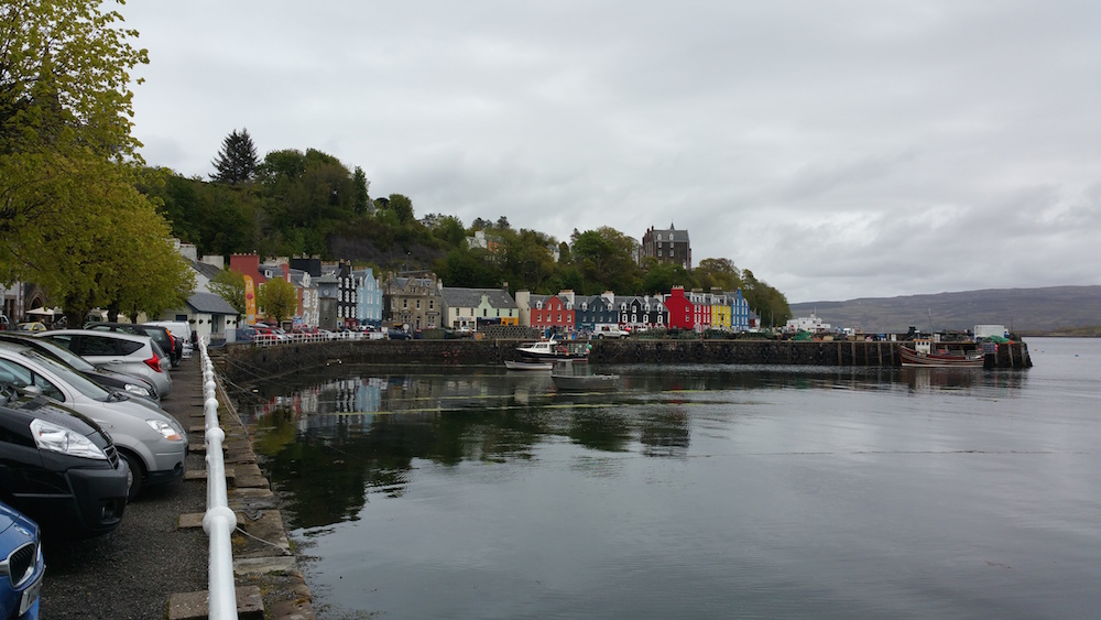The pretty harbour front in Tobermory